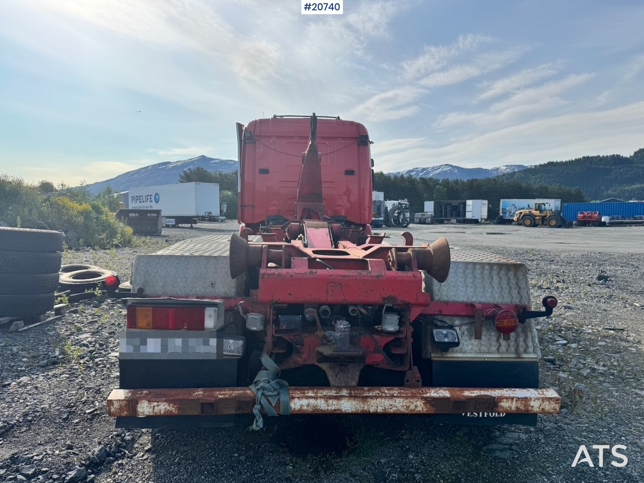 Camion ampliroll Scania R124