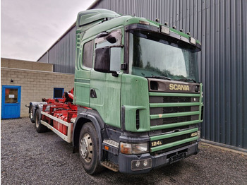 Camion ampliroll Scania R124-400 6x2 / FREINS TAMBOURS / DRUM BRAKES