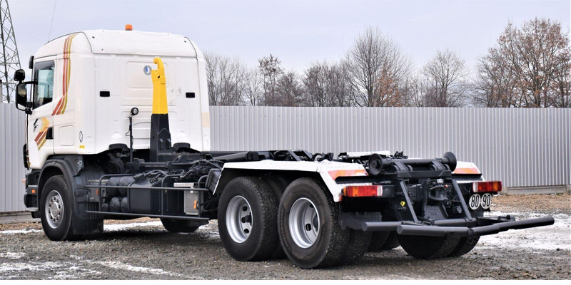 Camion ampliroll Scania R124 470 Abrollkipper * 6x2 * Motor Problem