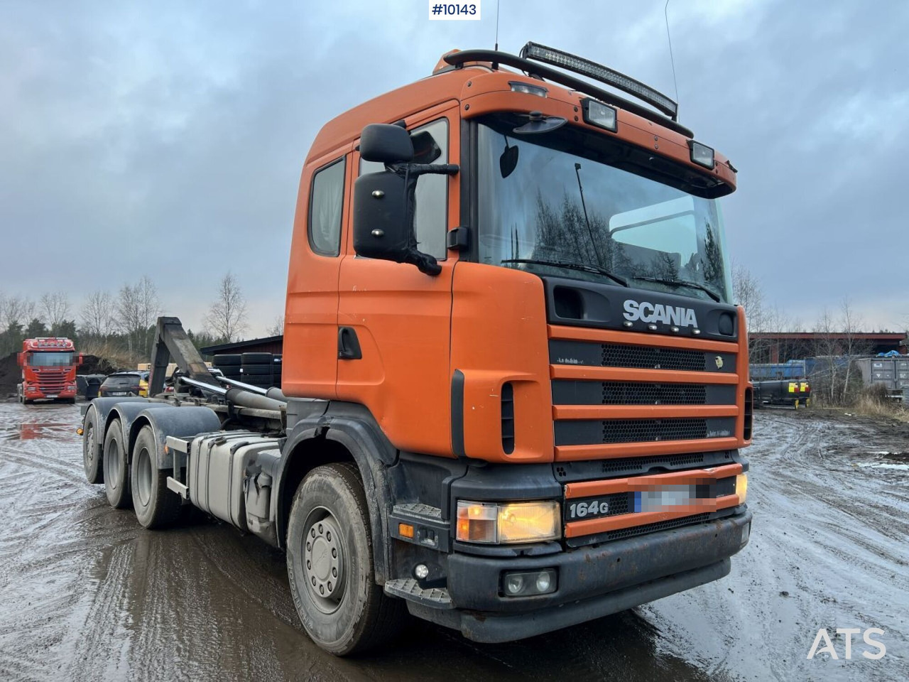 Camion ampliroll Scania R164 Tridem Truck Swap body (VIDEO)