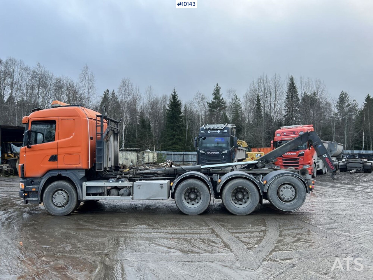 Camion ampliroll Scania R164 Tridem Truck Swap body (VIDEO)