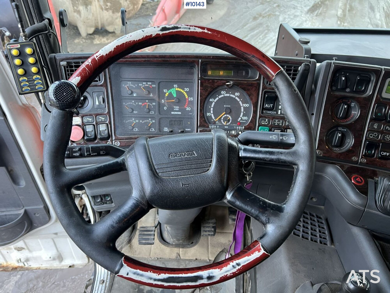 Camion ampliroll Scania R164 Tridem Truck Swap body (VIDEO)