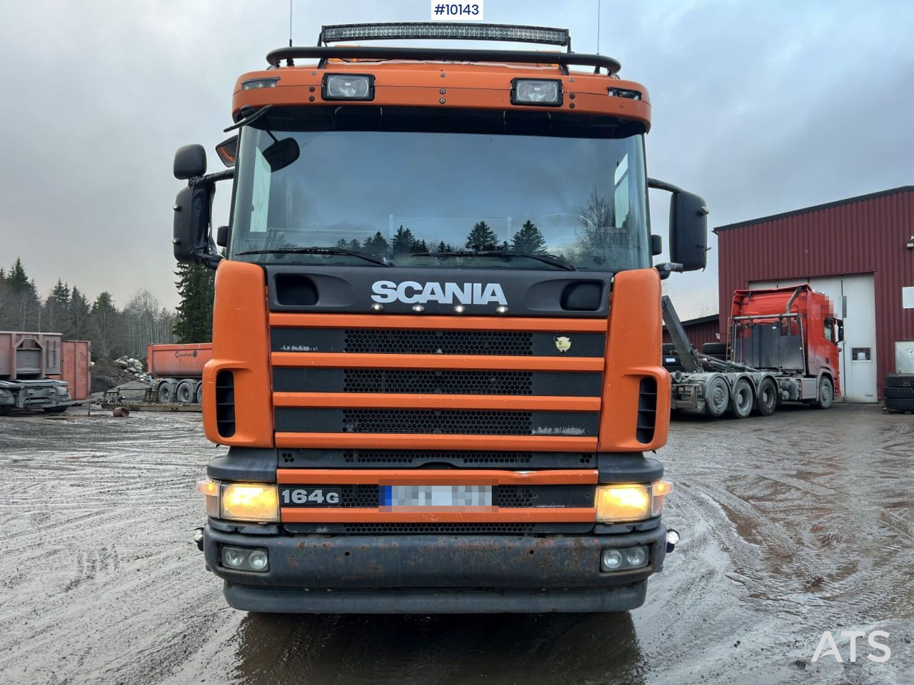 Camion ampliroll Scania R164 Tridem Truck Swap body (VIDEO)