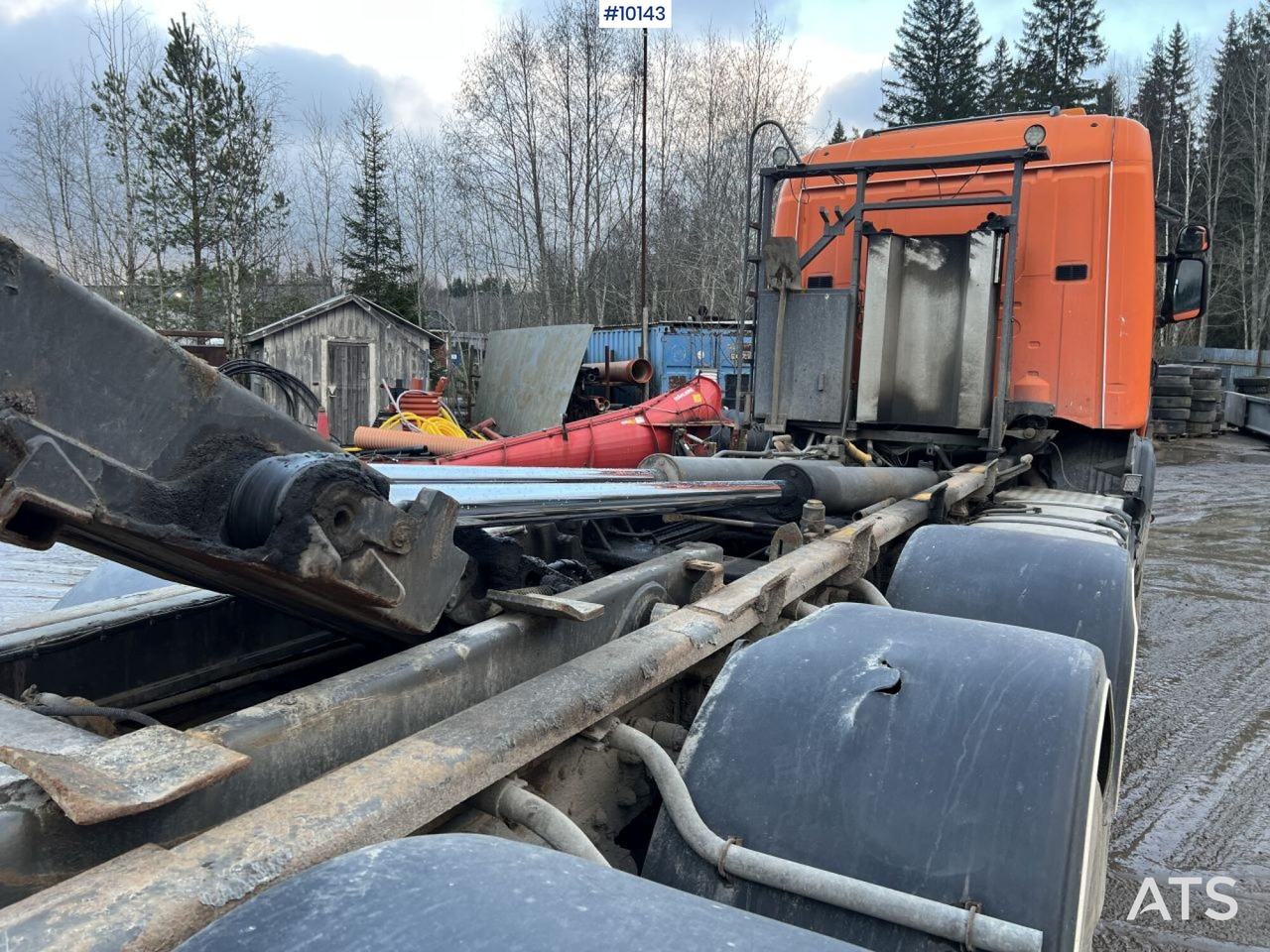 Camion ampliroll Scania R164 Tridem Truck Swap body (VIDEO)