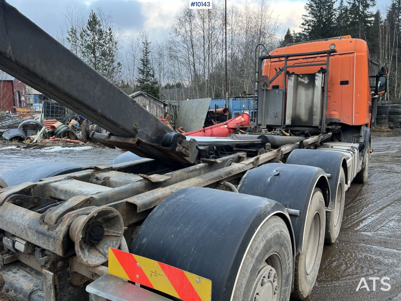 Camion ampliroll Scania R164 Tridem Truck Swap body (VIDEO)