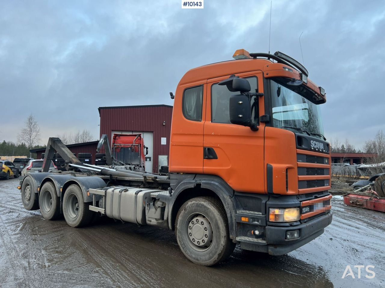 Camion ampliroll Scania R164 Tridem Truck Swap body (VIDEO)