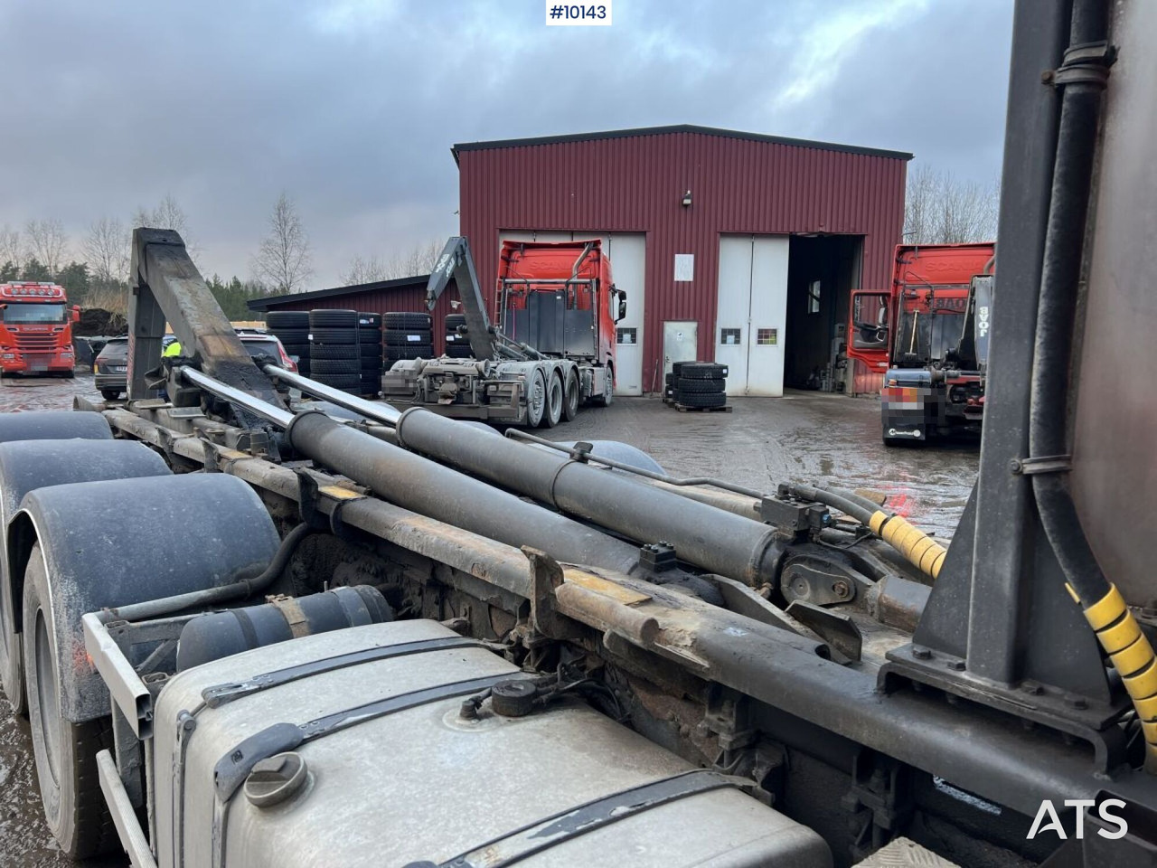 Camion ampliroll Scania R164 Tridem Truck Swap body (VIDEO)