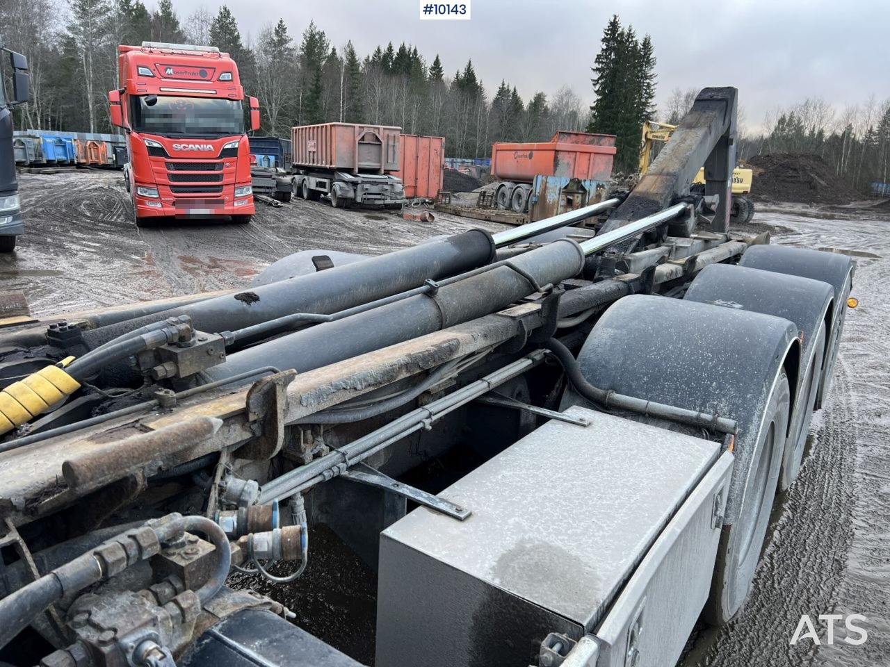 Camion ampliroll Scania R164 Tridem Truck Swap body (VIDEO)