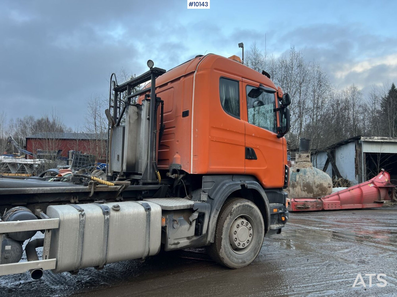 Camion ampliroll Scania R164 Tridem Truck Swap body (VIDEO)