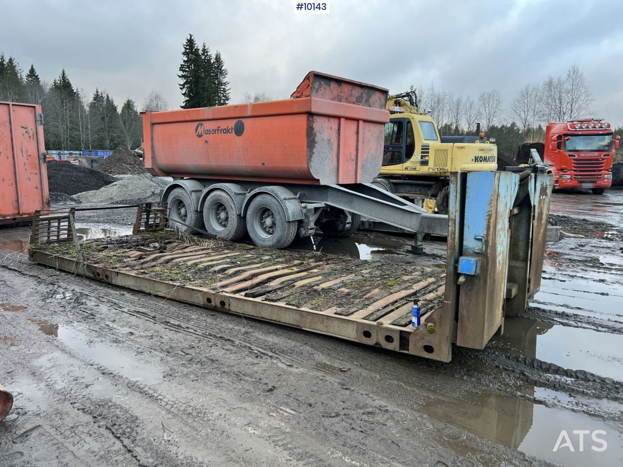 Camion ampliroll Scania R164 Tridem Truck Swap body (VIDEO)