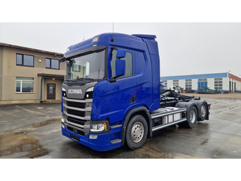 Camion ampliroll Scania R450 6X2*4 +container 6m.