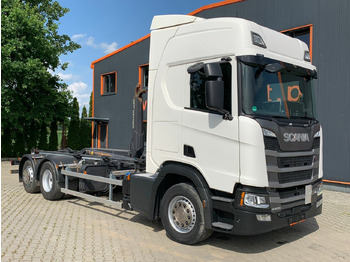 Camion ampliroll  Scania R450 6x2 Abrollkipper MEILLER*Lenkachse Retarder
