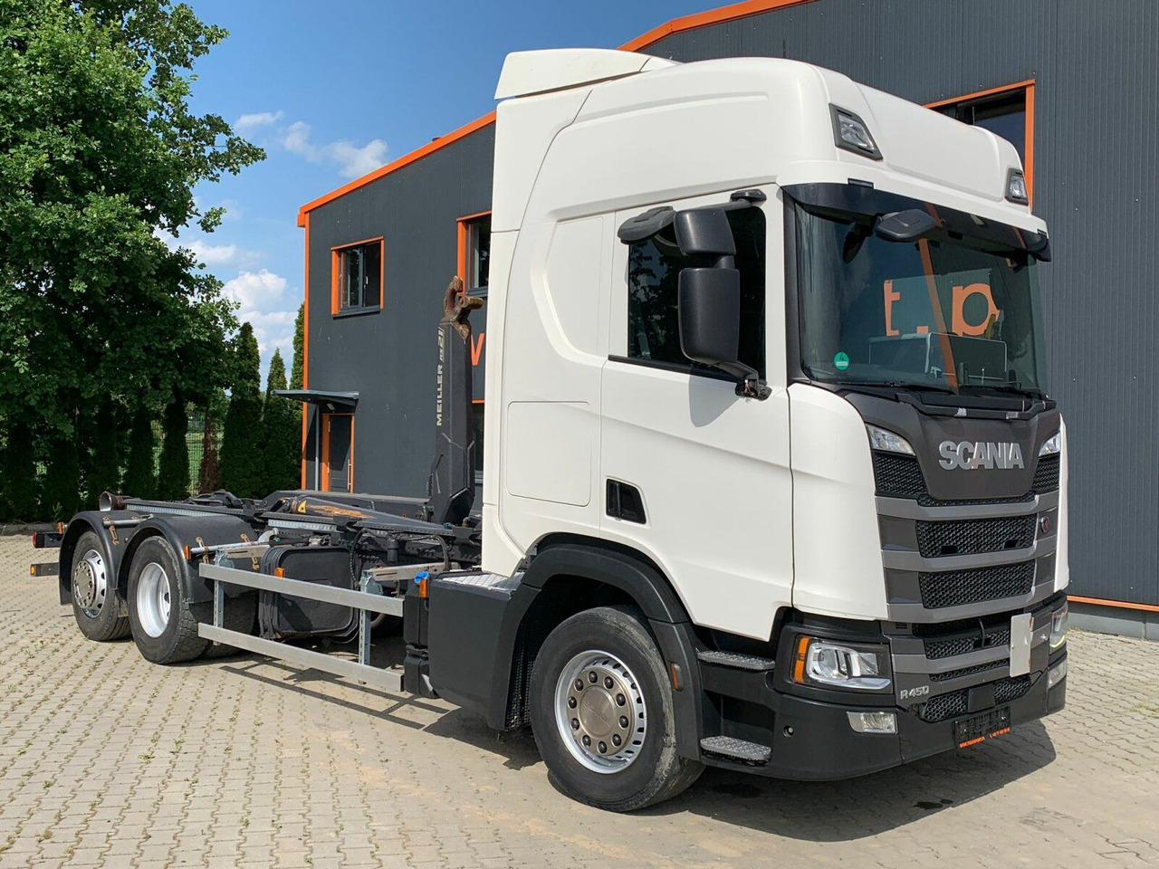 Camion ampliroll Scania R450 6x2 Abrollkipper MEILLER*Lenkachse Retarder
