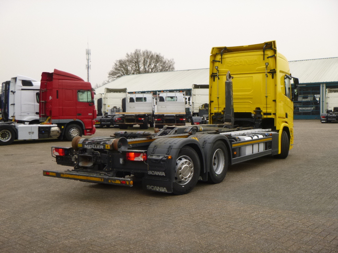 Camion ampliroll Scania R450 6x2 Euro 6C + Retarder + Meiller container hook 18.000 kg