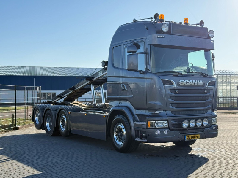 Camion ampliroll Scania R450 HANDGESCHAKELD, KABELSYSTEEM, ALCOA, LEATHER.
