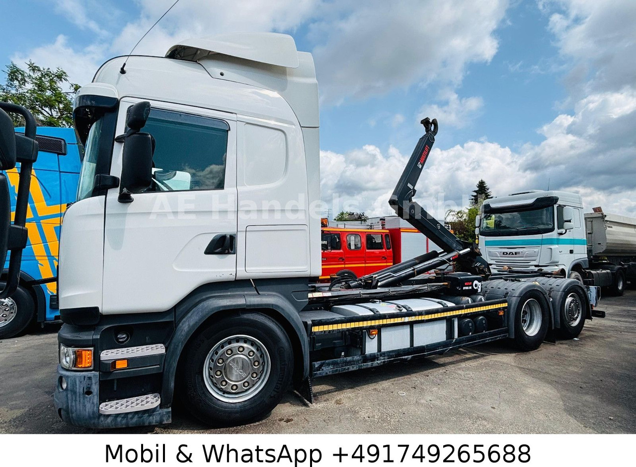 Camion ampliroll Scania R450 LL 6x2 *Retarder/Hiab-OPT20S59/Standklima