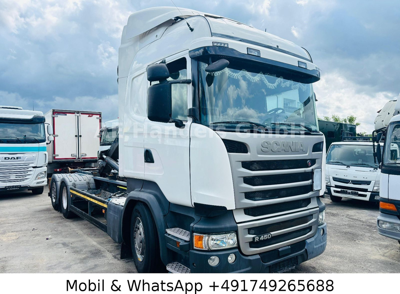 Camion ampliroll Scania R450 LL 6x2 *Retarder/Hiab-OPT20S59/Standklima