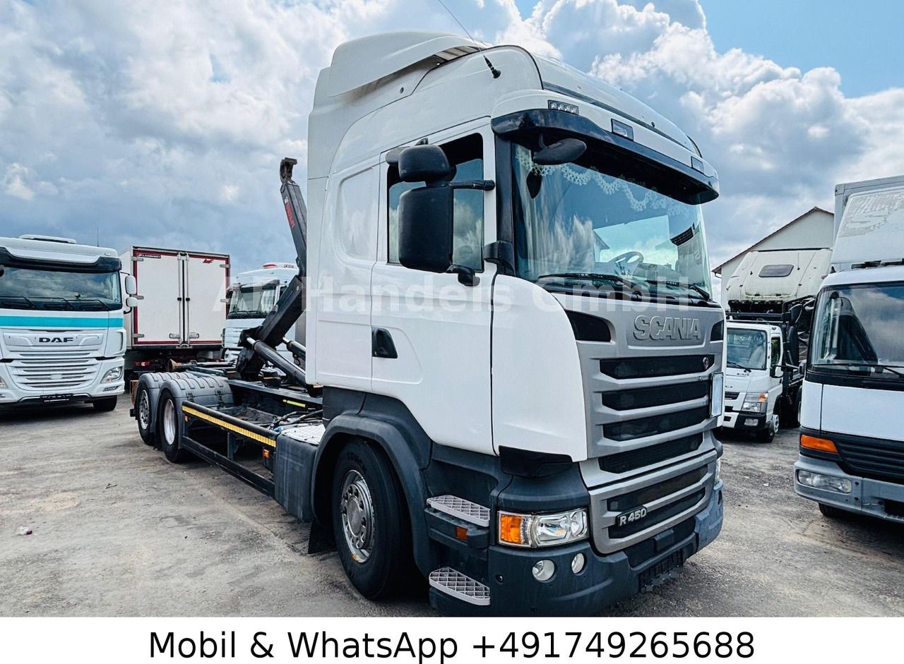 Camion ampliroll Scania R450 LL 6x2 *Retarder/Hiab-OPT20S59/Standklima
