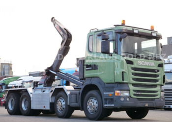 Camion ampliroll Scania R480 Hook lift truck 8x4