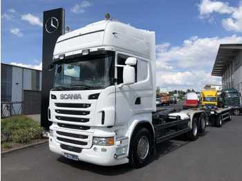 Camion ampliroll Scania R480 LB 6x2 Abrollkipper Retarder Standklima