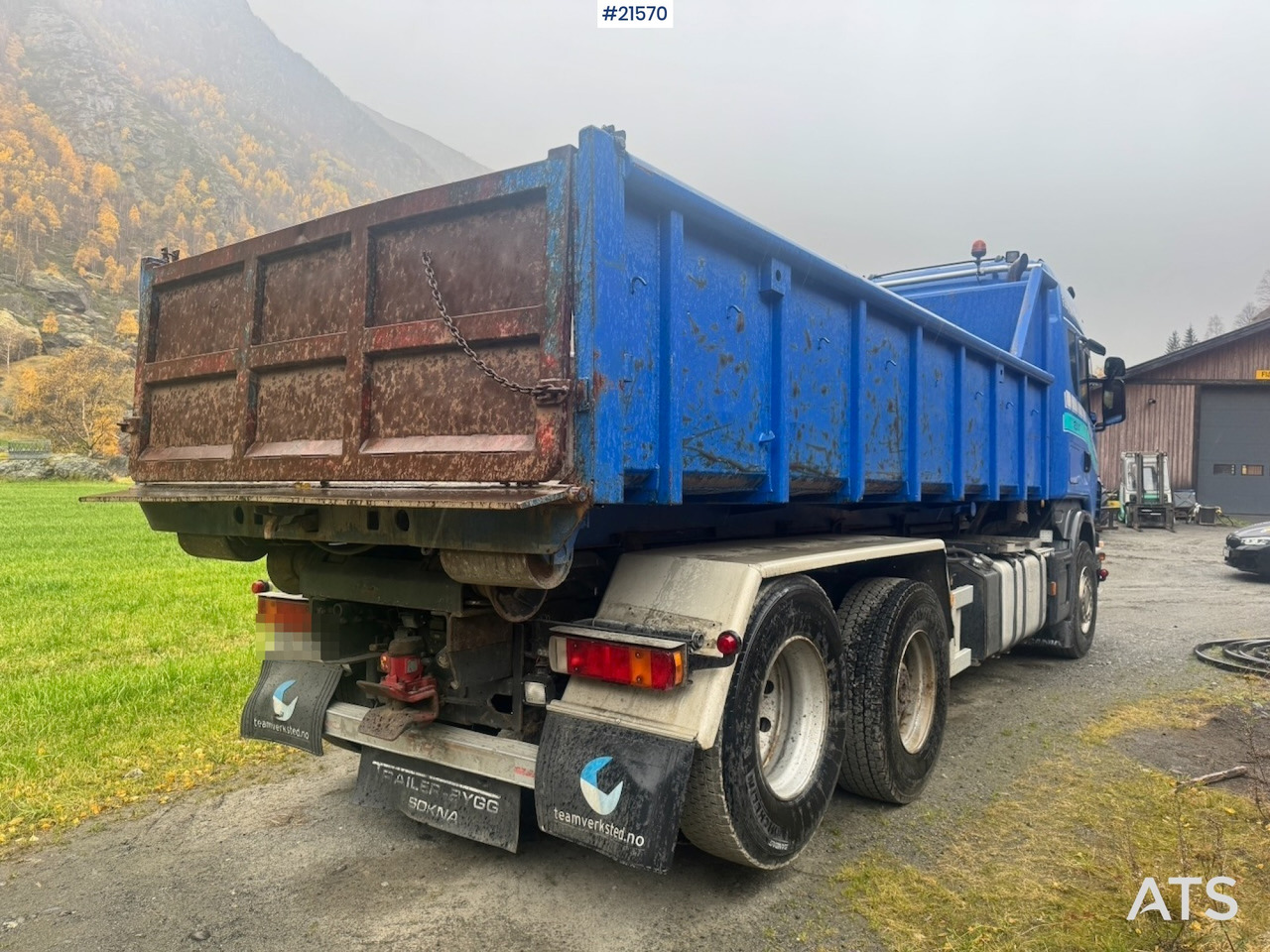 Camion ampliroll Scania R500 Krokbil m/ Kasse