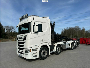 Camion ampliroll Scania R520 Crane Truck with HIAB XS 322 SEE VIDEO