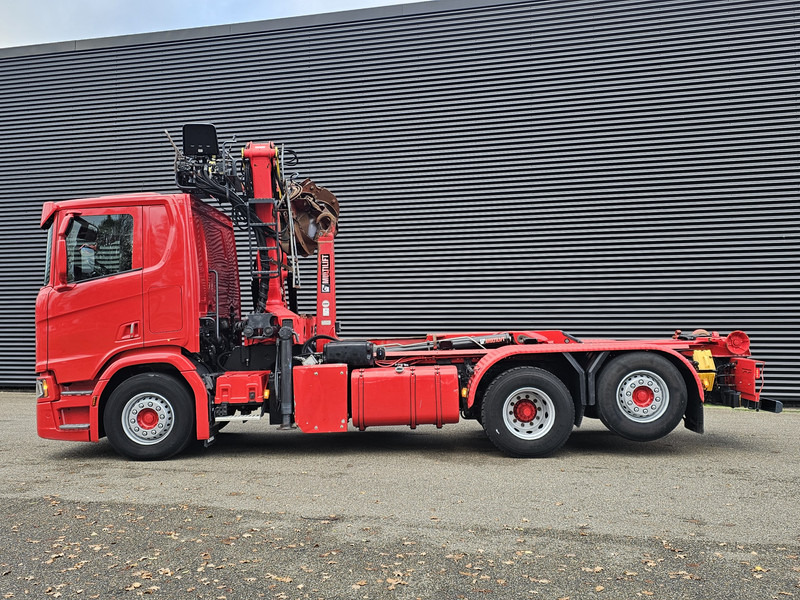 Camion ampliroll Scania R520 V8 6x2/4 / EPSILON CRANE + HOOKLIFT