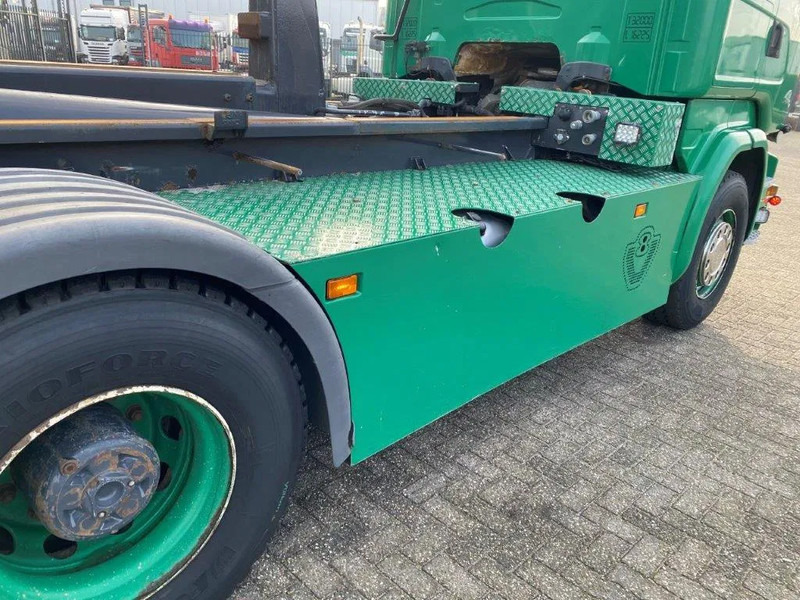 Camion ampliroll Scania R520 V8 / 8X4 / BIG AXLE / AJK HOOKLIFT 30TON / LIFT+LENKACHSE / NAVI / LEATHER / FULL-AIR / AUTOMATIC / EURO-6 / 2015