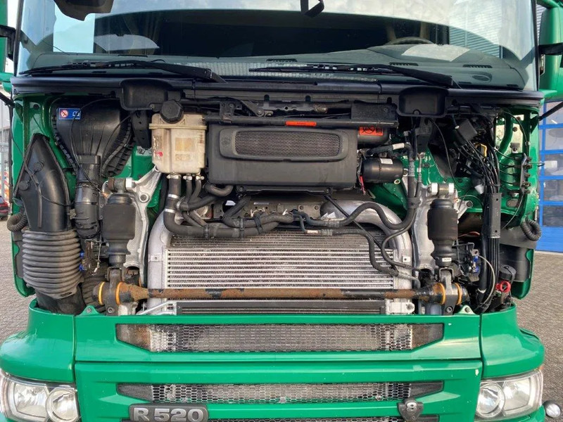 Camion ampliroll Scania R520 V8 / 8X4 / BIG AXLE / AJK HOOKLIFT 30TON / LIFT+LENKACHSE / NAVI / LEATHER / FULL-AIR / AUTOMATIC / EURO-6 / 2015
