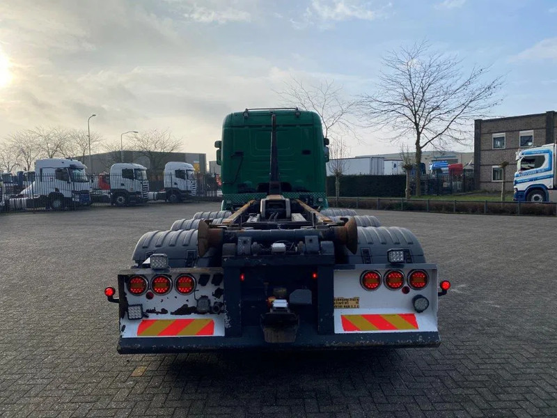 Camion ampliroll Scania R520 V8 / 8X4 / BIG AXLE / AJK HOOKLIFT 30TON / LIFT+LENKACHSE / NAVI / LEATHER / FULL-AIR / AUTOMATIC / EURO-6 / 2015