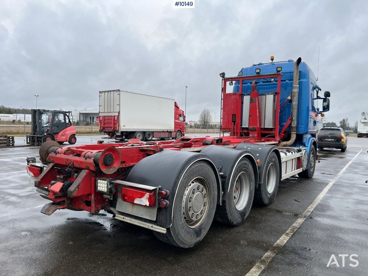 Camion ampliroll Scania R560 Tridem Hooklift Truck