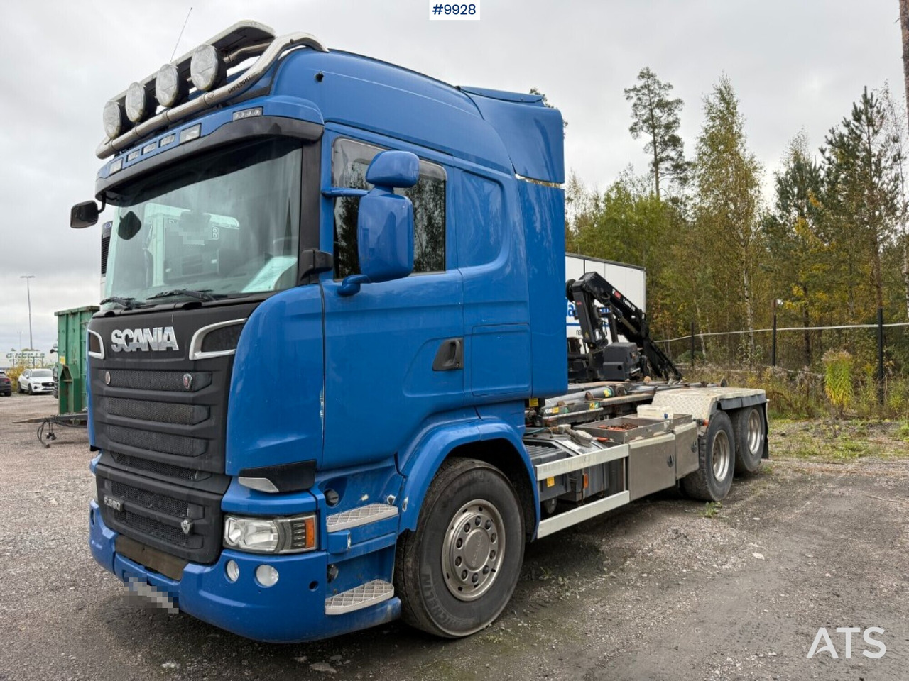 Camion ampliroll Scania R580 Hook truck