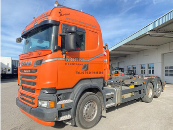 Camion ampliroll Scania  R620 V8 Meiller Abrollkipper 6x2 StHz Retarder 