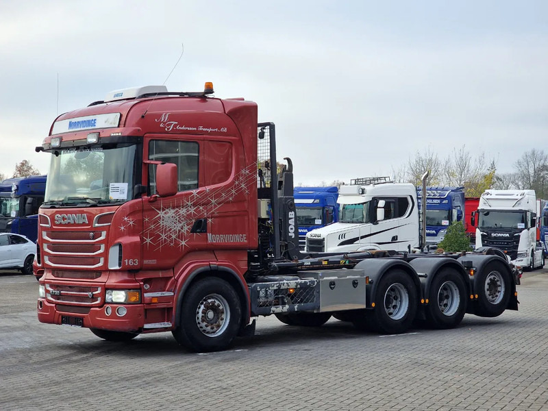 Camion ampliroll Scania R730 V8 Highline - 8x4*4 - JOAB Hooklift - Steering axle - Full air - Night clima