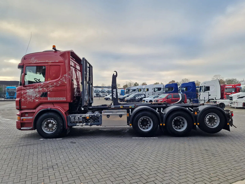 Camion ampliroll Scania R730 V8 Highline - 8x4*4 - JOAB Hooklift - Steering axle - Full air - Night clima