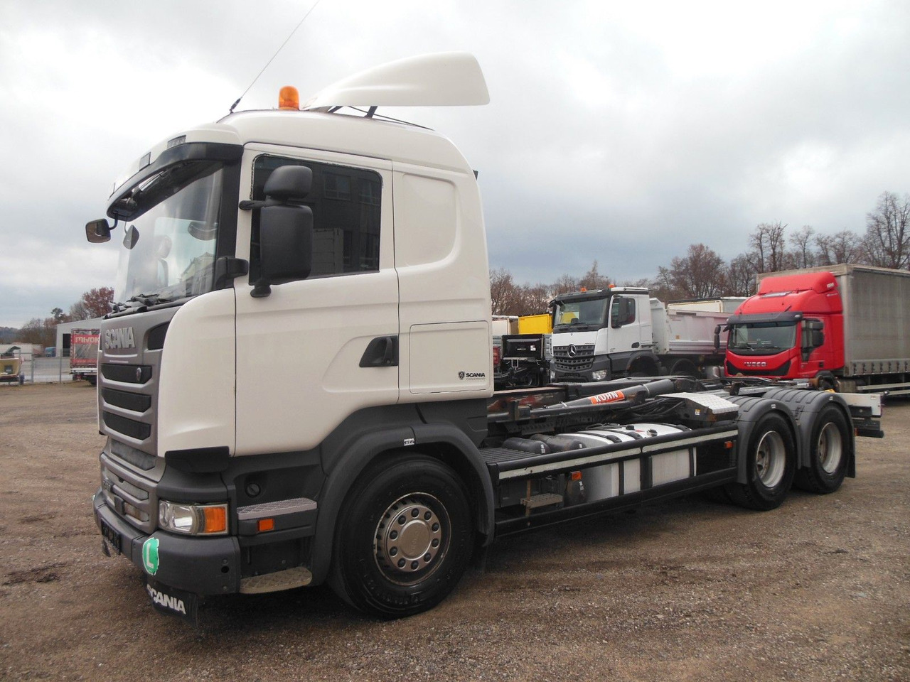 Camion ampliroll Scania R 450, 6X4, RETARDER, PALFINGER T20