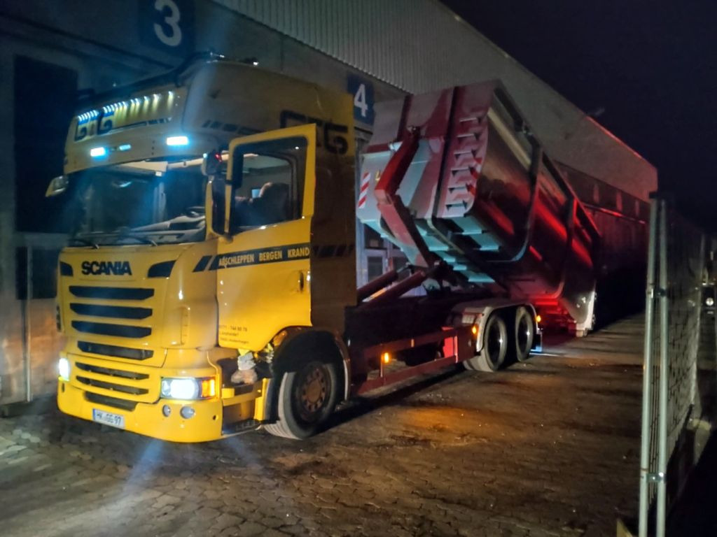 Camion ampliroll Scania R 730 Abroller  voll Luft