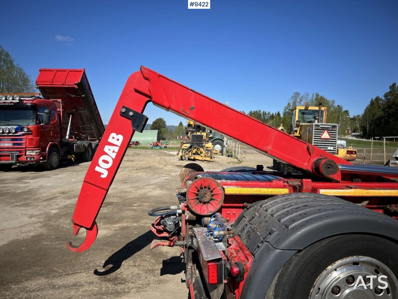 Camion ampliroll Tridem Hooklift Truck Scania G490 with plow brackets