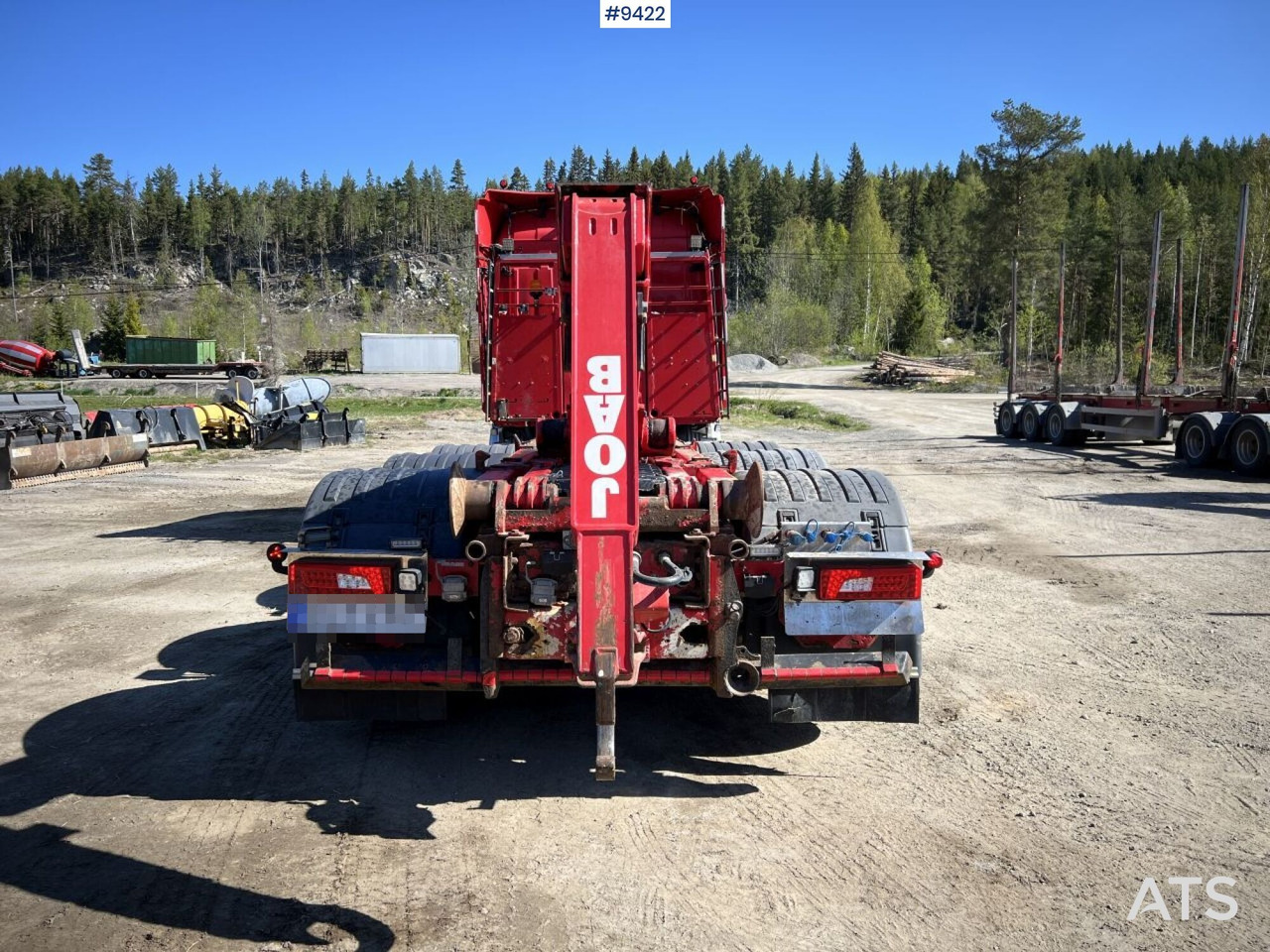 Camion ampliroll Tridem Hooklift Truck Scania G490 with plow brackets