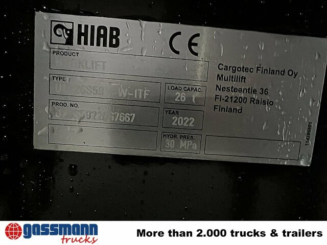 Camion ampliroll Ultima 26S59 Abrollanlage, Funk