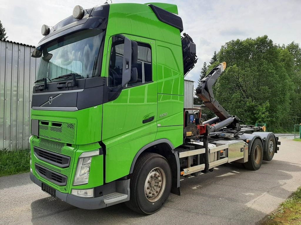 Camion ampliroll Volvo FH500 6X2 PALIFT + HMF 2120 K5