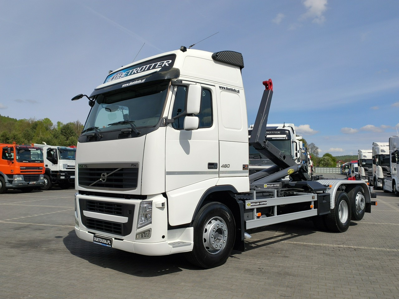 Camion ampliroll Volvo FH 460 Globetrotter Hakowiec Kipper Meiller