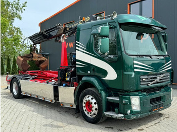 Camion ampliroll Volvo FL290 4x2 Abrollkipper Kran PALFINGER bis 12 m 
