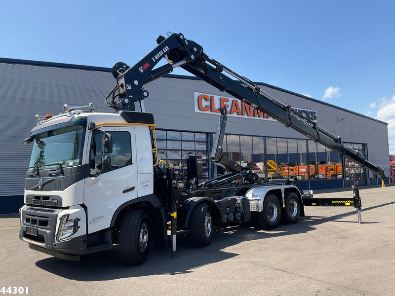 Camion ampliroll Volvo FMX 500 8x4 Euro 6 Hiab 65 Tonmeter laadkraan + Multilift 25 Ton haakarmsysteem NEW AND UNUSED!