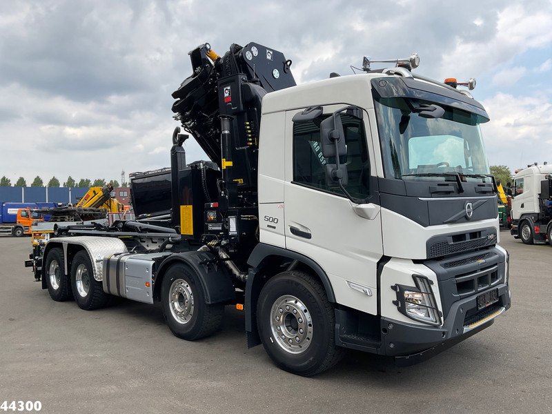 Camion ampliroll Volvo FMX 500 8x4 Euro 6 Hiab 65 Tonmeter laadkraan + Multilift 25 Ton haakarmsysteem NEW AND UNUSED!