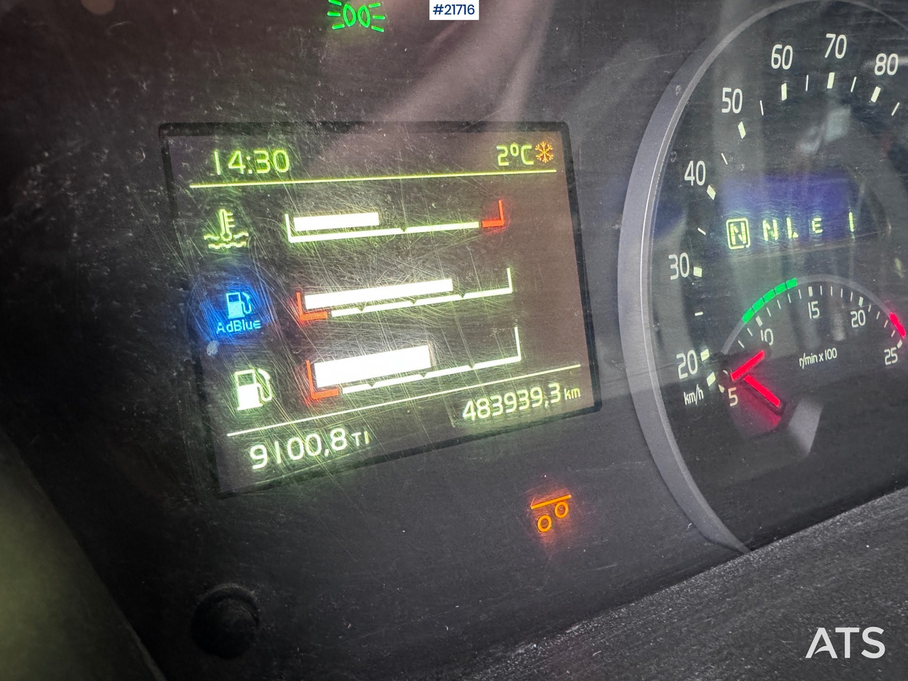 Camion ampliroll Volvo FMX 540 Krokbil - HIAB 24T Krok - Tridem