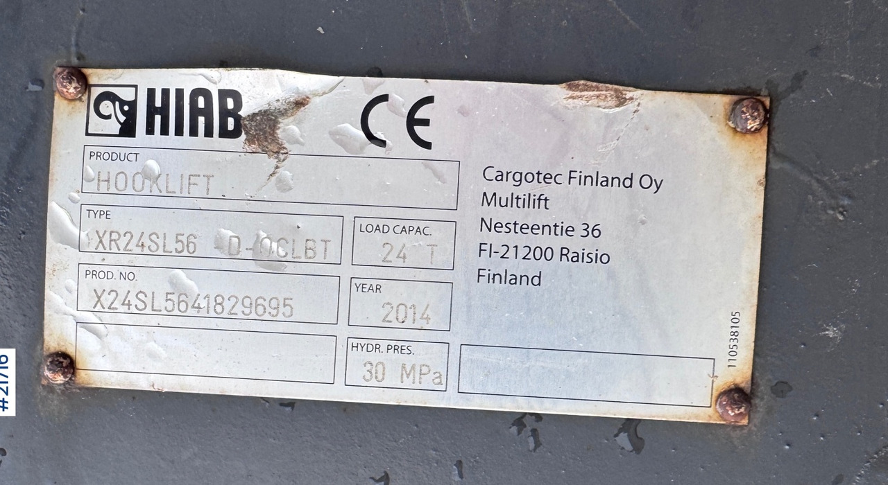 Camion ampliroll Volvo FMX 540 Krokbil - HIAB 24T Krok - Tridem