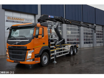 Camion ampliroll Volvo FM 410 HMF 21 Tonmeter laadkraan