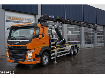 Camion ampliroll Volvo FM 410 HMF 21 ton/meter laadkraan