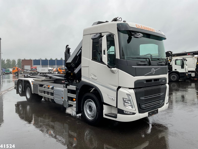 Camion ampliroll Volvo FM 430 HMF 23 ton/meter laadkraan + Welvaarts Weighing system